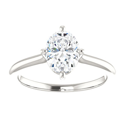 Sparkling Unique Lady’s Solitaire White Gold 
