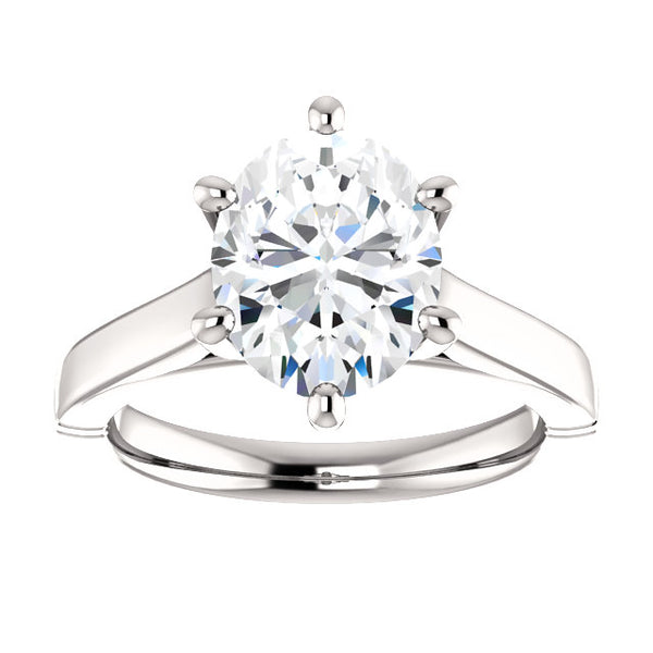   Women Jewelry Sparkling Unique Solitaire White Gold Diamond 