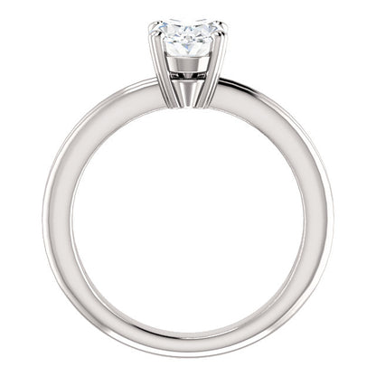  Lady’s Fancy Wedding Engagement White Gold Diamond Solitaire Ring 