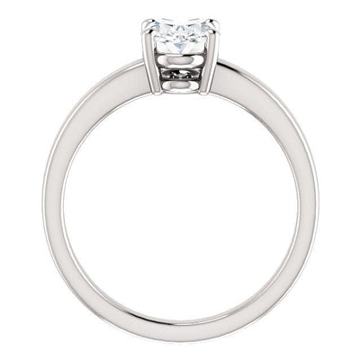  Vintage Style White Elegant Woman's Solitaire Diamond Ring 
