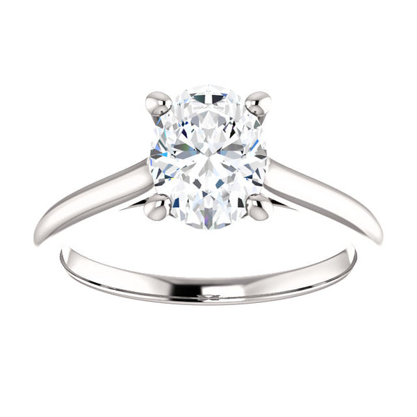 Solitaire Ring Solitaire Engagement Ring 2.50 Carats Filigree White Gold