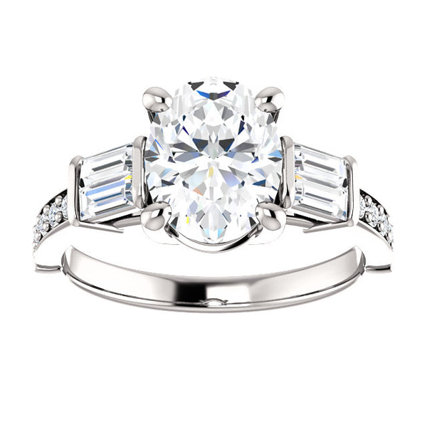 Princess Cut White Elegant Woman's Solitaire Ring 