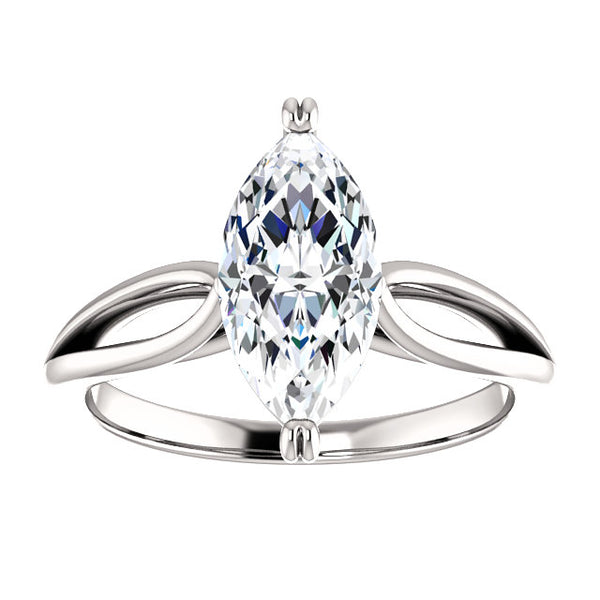 Solitaire Ring Diamond Solitaire Engagement Ring 2.50 Carats Split Shank Women Jewelry