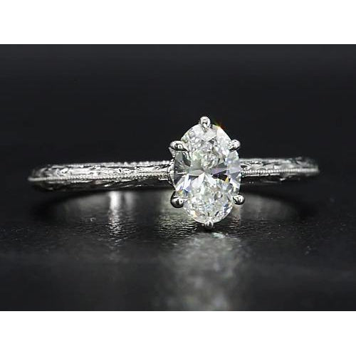 Solitaire Ring Solitaire Diamond Ring 1.50 Carats Vintage Jewelry