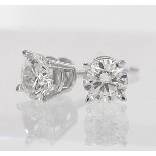 Stud Earrings Stud Diamond Earrings 2 Carats