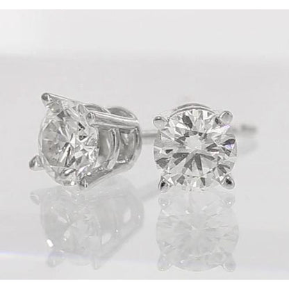 Stud Earrings Stud Diamond Earrings 2 Carats