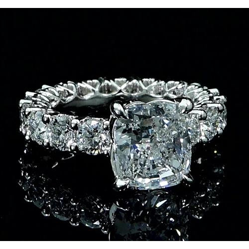 Engagement Ring Diamond Ring 6 Carats Prong Setting Women Jewelry New