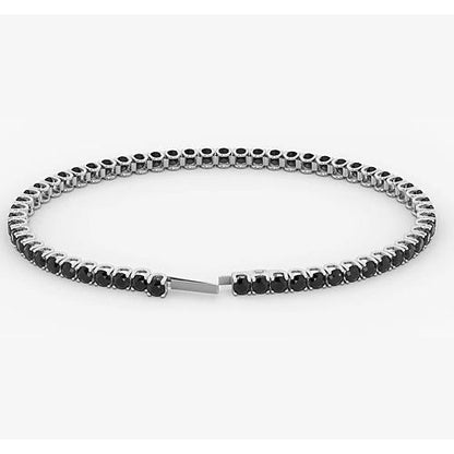 Black Diamond Tennis Bracelet
