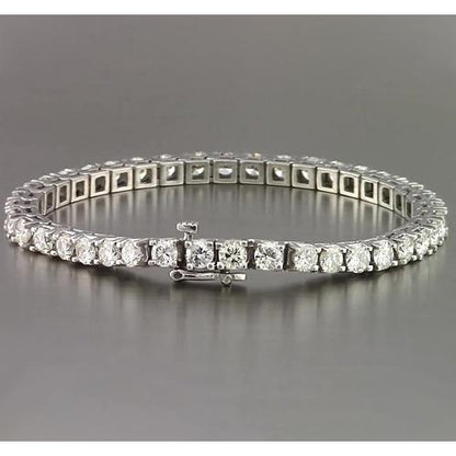 Tennis Bracelet Diamond Tennis Bracelet 10 Carats White Gold New