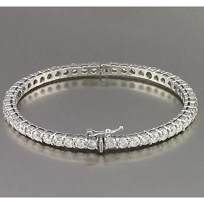 Bangle Round Diamond Bangle 5 Carats Women Jewelry