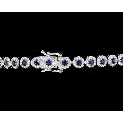 Ceylon Sapphire Tennis Bracelet   Women Jewelry New Gemstone Bracelet