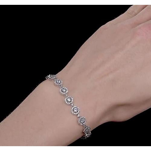 Tennis Bracelet Women Diamond Bracelet 7 Carats Prong Set Jewelry New