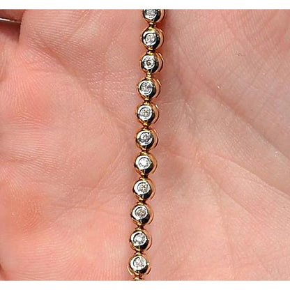 Tennis Bracelet Women Diamond Tennis Bracelet 4 Carats Round Jewelry New