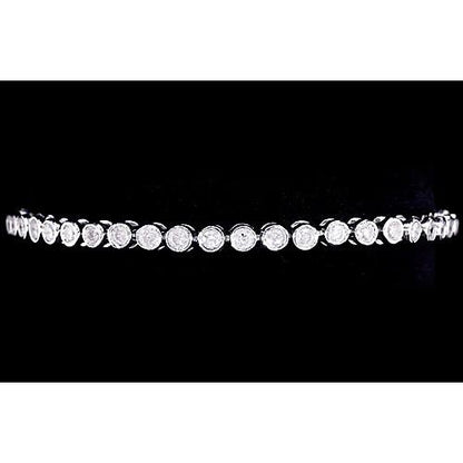 Tennis Bracelet Women Diamond Tennis Bracelet Bezel Set 4 Carats Jewelry New