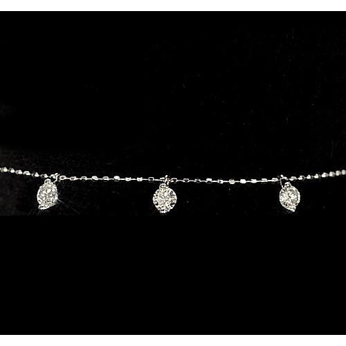 Tennis Bracelet Ladies Diamond Bracelet Prong Set 1.50 Carats White Gold 14K Jewelry
