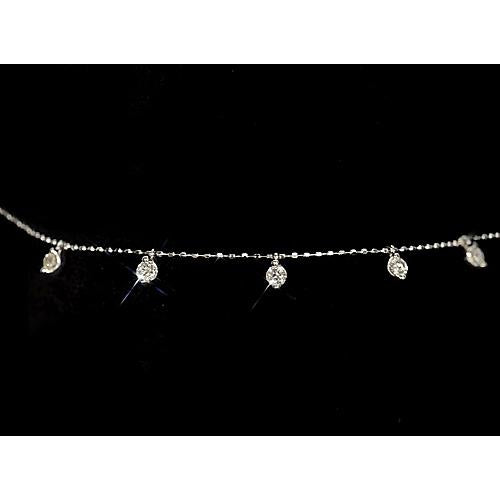 Chain Bracelet Diamond Chain Bracelet Prong Set 1.5 Carats Women Jewelry