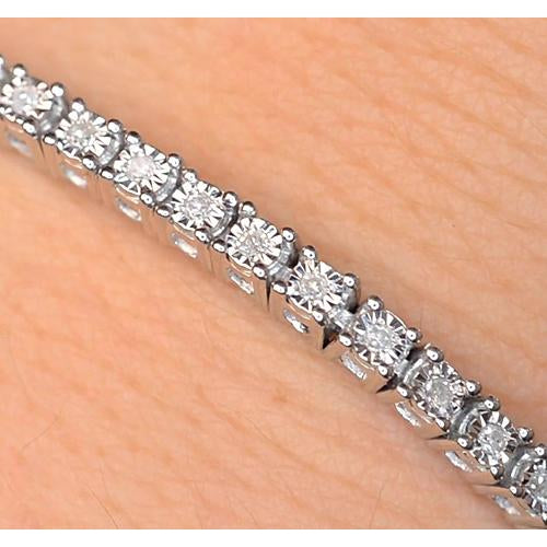 Tennis Bracelet Diamond Tennis Bracelet Prong Set 5 Carats F Vs1 Women Jewelry