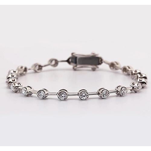 Tennis Bracelet Women Diamond Bracelet 6 Carats F Vs1 Jewelry 14K