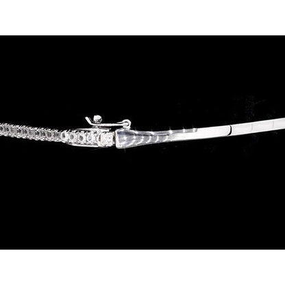 Tennis Bracelet Ladies Diamond Bracelet 5 Carats F Vs1 White Gold Jewelry