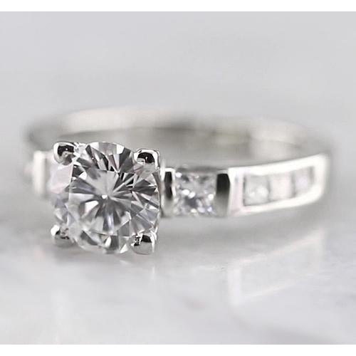 Solitaire Ring with Accents