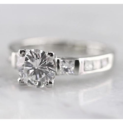 Solitaire Ring with Accents
