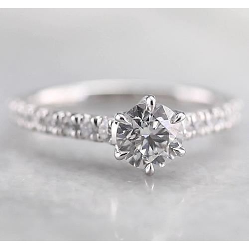 Solitaire Ring with Accents