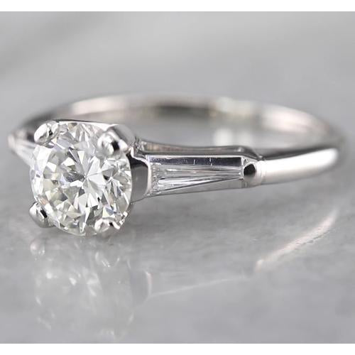 Three Stone Ring Baguette Three Stone Ring