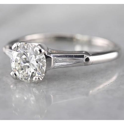 Three Stone Ring Baguette Three Stone Ring
