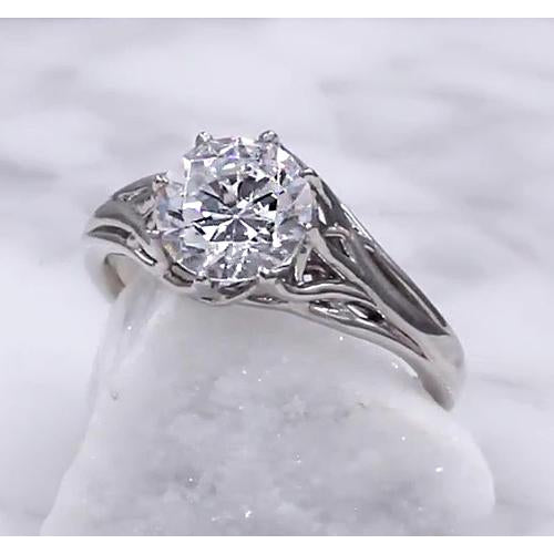 Solitaire Ring Solitaire Diamond Ring 2 Carats Trellis Setting