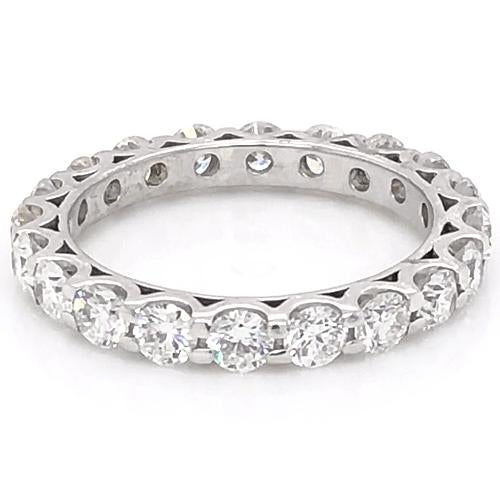 Eternity Band Diamond Eternity Wedding Band 3 Carats U Scallop Set Women Jewelry