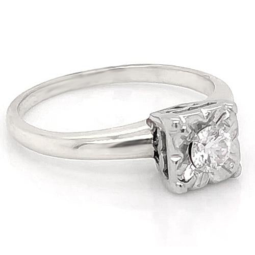 Solitaire Ring Diamond Solitaire Ring 0.75 Carats 4 Prong Set Women Jewelry