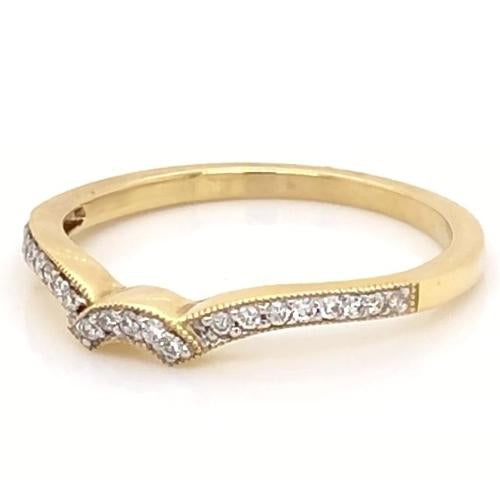 Half Eternity Band Diamond Wedding Band 0.75 Carats Women Yellow Gold 14K Fine Jewelry