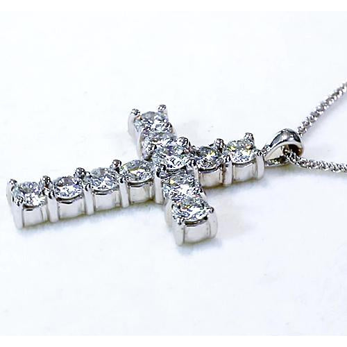 Pendant Diamond Cross Pendant 3 Carats