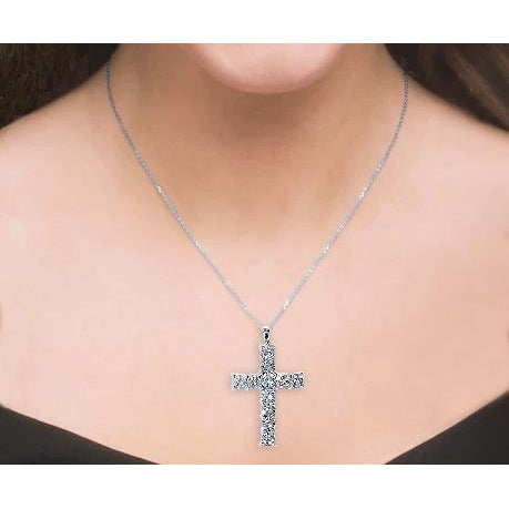 Products Diamond Cross Pendant 3 Carats Success