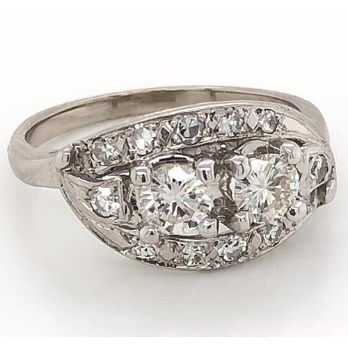 Antique Style Diamond Anniversary Ring