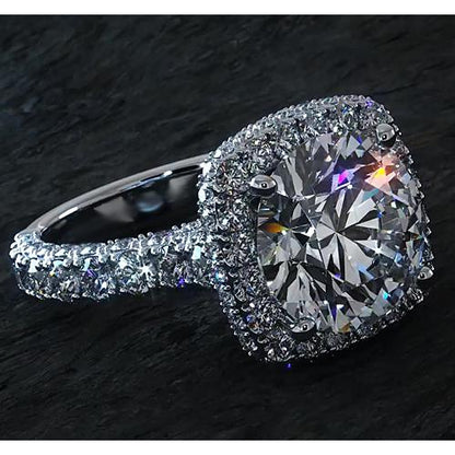 Halo Ring 3 Carat Halo Diamond Ring