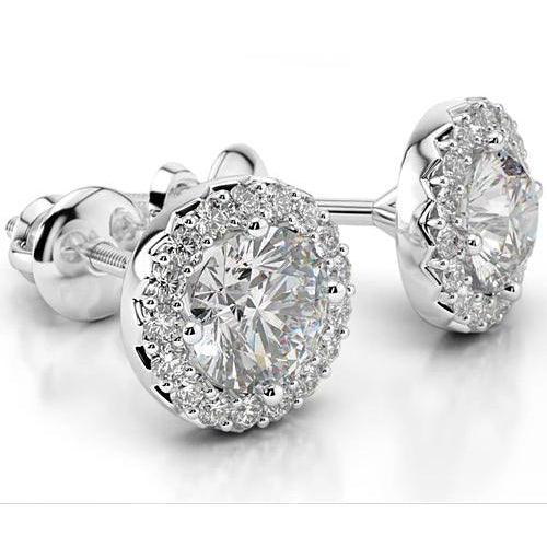 New High Quality Wedding Studs Halo Earrings