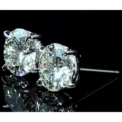 Stud Earrings 2 Carat Stud Diamond Earrings