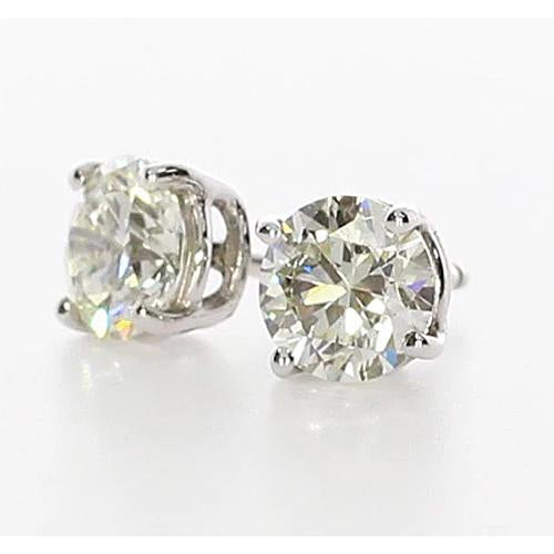 Stud Earrings Diamond Studs Earring 1.50 Carats Basket Setting Jewelry