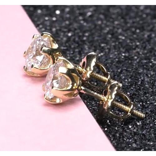 Stud Earrings Diamond Studs Earring 1.20 Carats