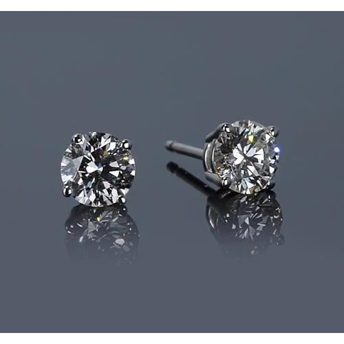  Women Diamond Engagement Ring White Gold  Stud Earrings