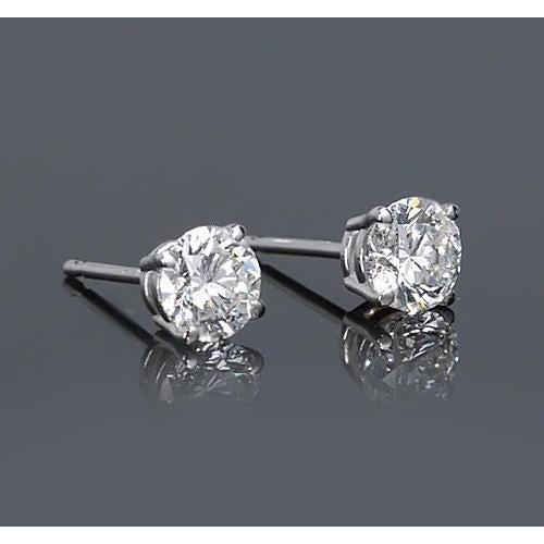 Stud Earrings Round Diamond Stud Earring 1.50 Carats