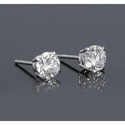 Stud Earrings Round Diamond Stud Earring 1.50 Carats
