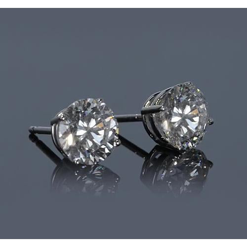 New Design Women Jewelry Sparkling Unique  Stud Earrings White Gold Diamond 