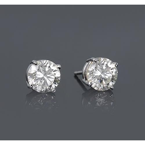 Stud Earrings 1.50 Carats Round Diamond Stud Earring