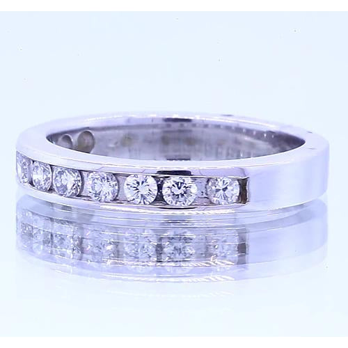 Band 2.20 Carats Anniversary Band Round Diamond White Gold 14K