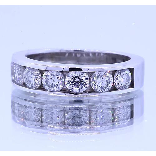 Band 1.75 Carats Round Diamond Anniversary Band Channel Set