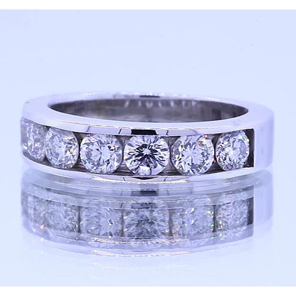 Band 1.75 Carats Round Diamond Anniversary Band Channel Set