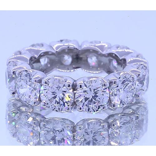 Band 6 Carats Round Diamond Anniversary Band White Gold 14K Vs1 F
