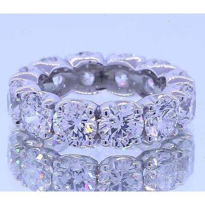 Band 6 Carats Round Diamond Anniversary Band White Gold 14K Vs1 F